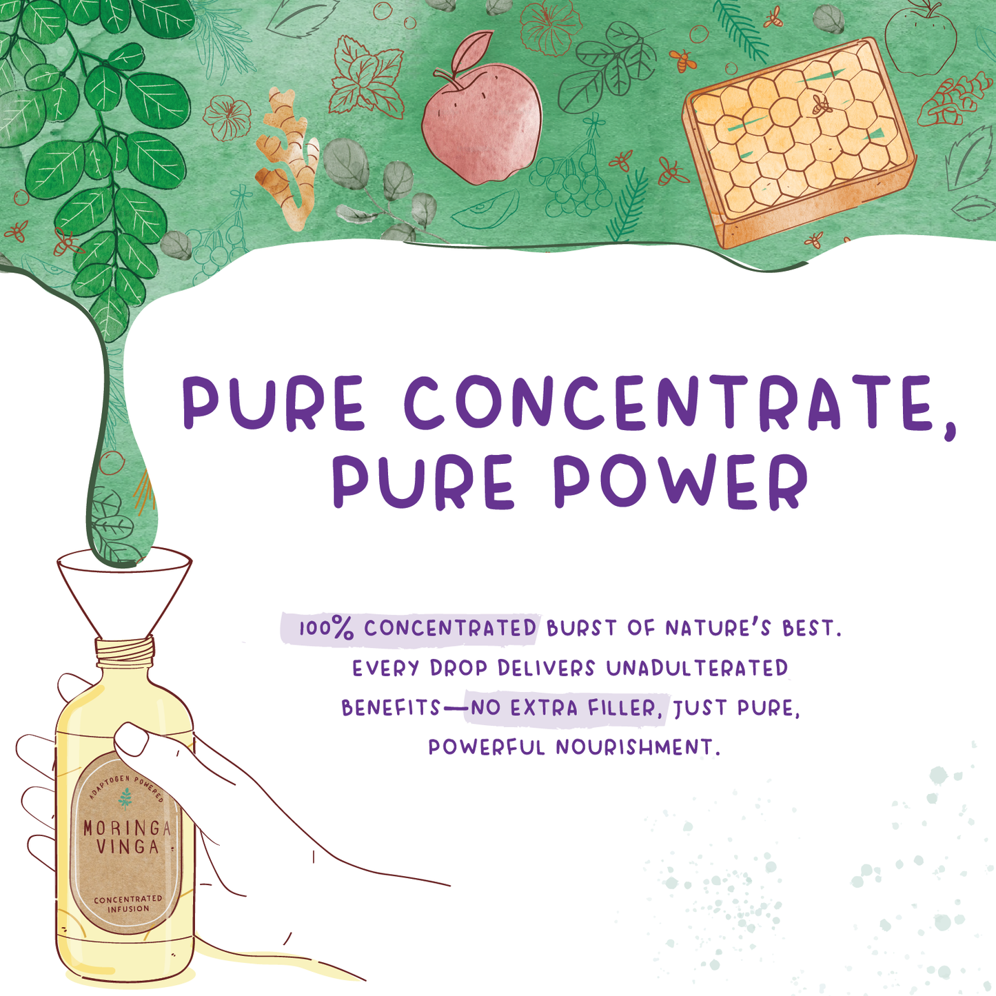Moringa Vinga is 100% Concentrated without fillers