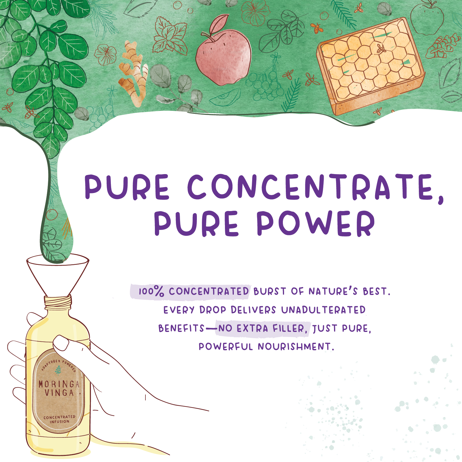 Moringa Vinga is 100% Concentrated without fillers
