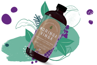 Elderberry and Holy Basil with ACV Drink